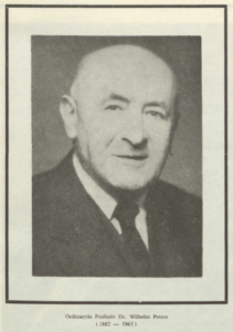Prof. Wilhelm Peters 1882-1962