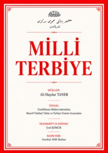 Milli Terbiye, Ali Haydar Taner